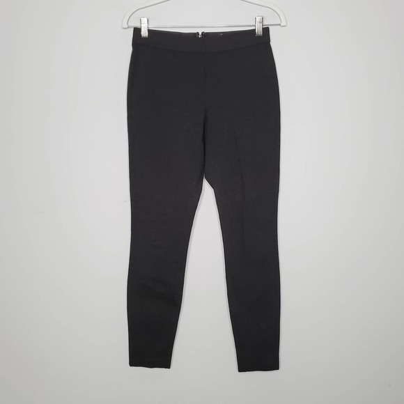 J.Crew Pants - J.CREW Pixie Dark Grey Elastic Waist Back Zip Fitted Dress Pants Sz 4 Regular 4R